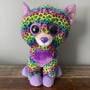 TY BEANIE BOOS TRIXIE JUMBO LEOPARD  19" JUSTICE EXCLUSIVE 2015